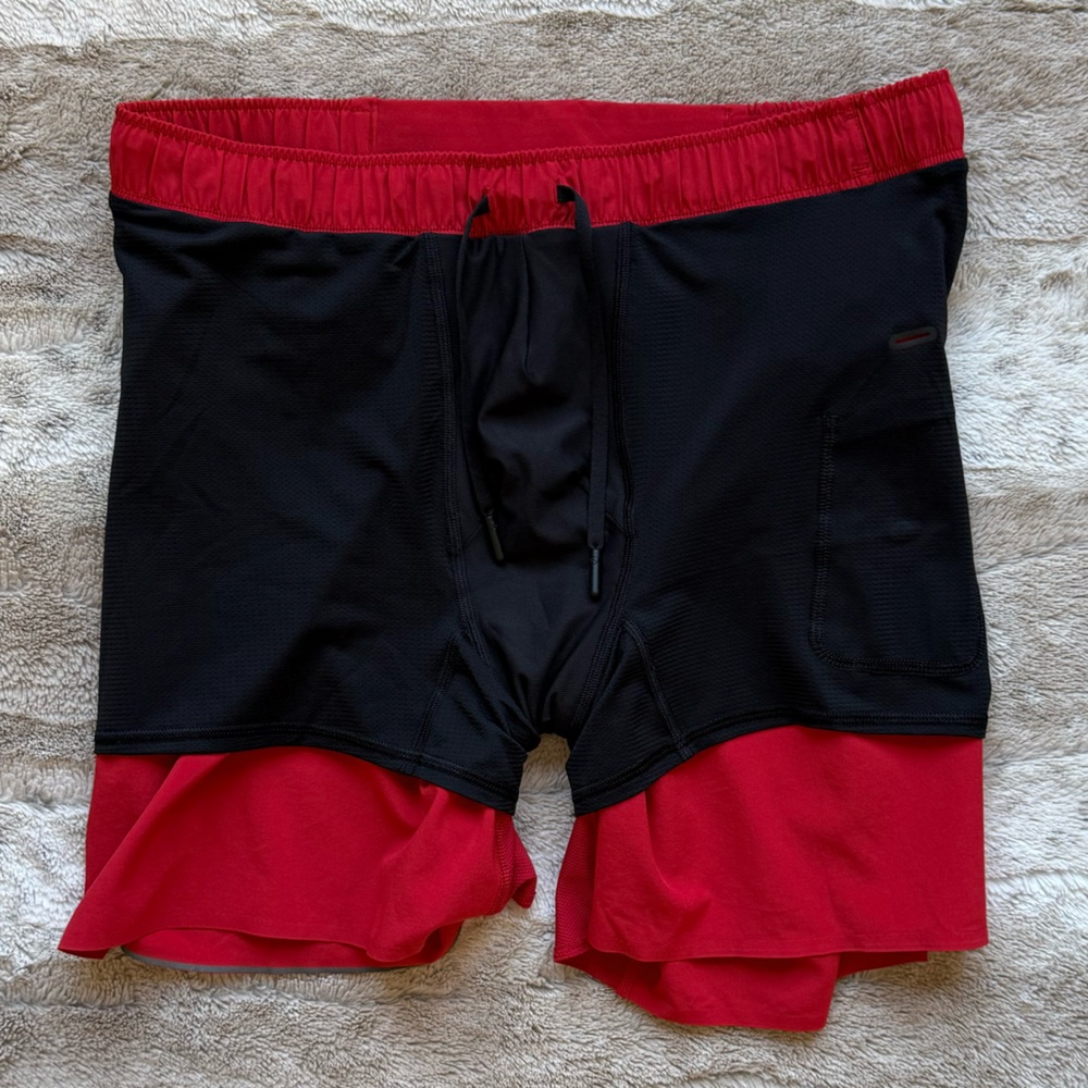 Lululemon Men’s Surge Short *6" Updated in Bold Red Size L - Picture 7 of 15